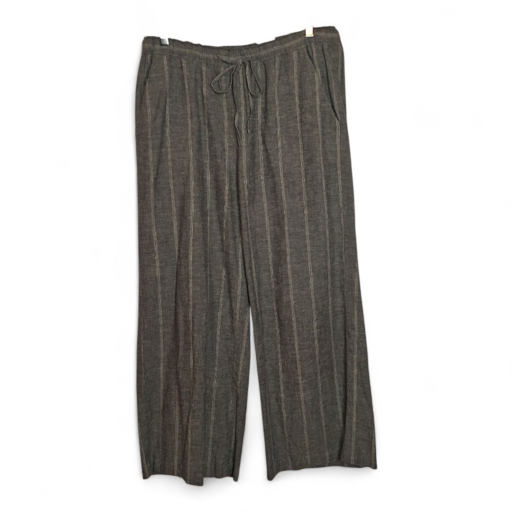 Eileen Fisher Gray Striped Pants